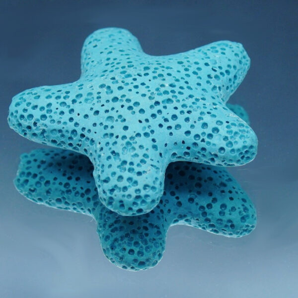 Etoile en pierre de lave noire poreuse, idéal pour diffuser des huiles essentielles anti-moustiques de façon naturelle et élégante