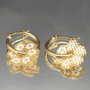 Créoles "Fleurs de Cérémonie" – L'Éclat Tissé